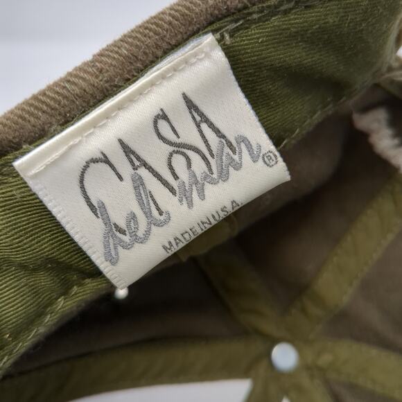 Torrey Pines Slideback Hat Brown One Size Embroidered Casa Del Mar Vintage USA - Picture 9 of 9